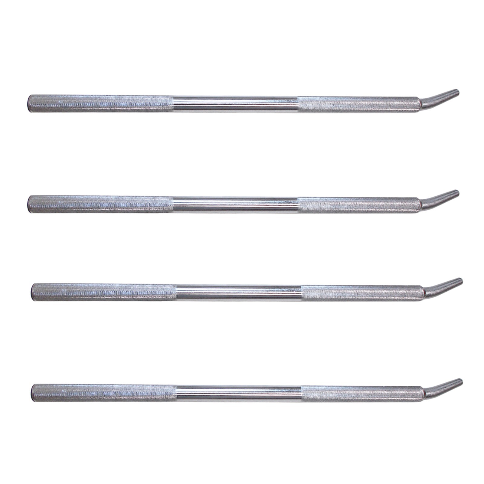 4 Pack 35" Carbon-Steel Chrome Standard Winch Bar for Winches on Flatbed Trailer