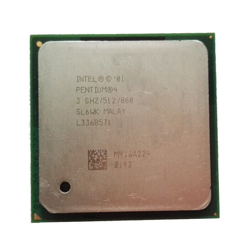 Intel Pentium 4 3GHz SL6WK P4 512KB L2/FSB 800MHz Socket 478 CPU Processor