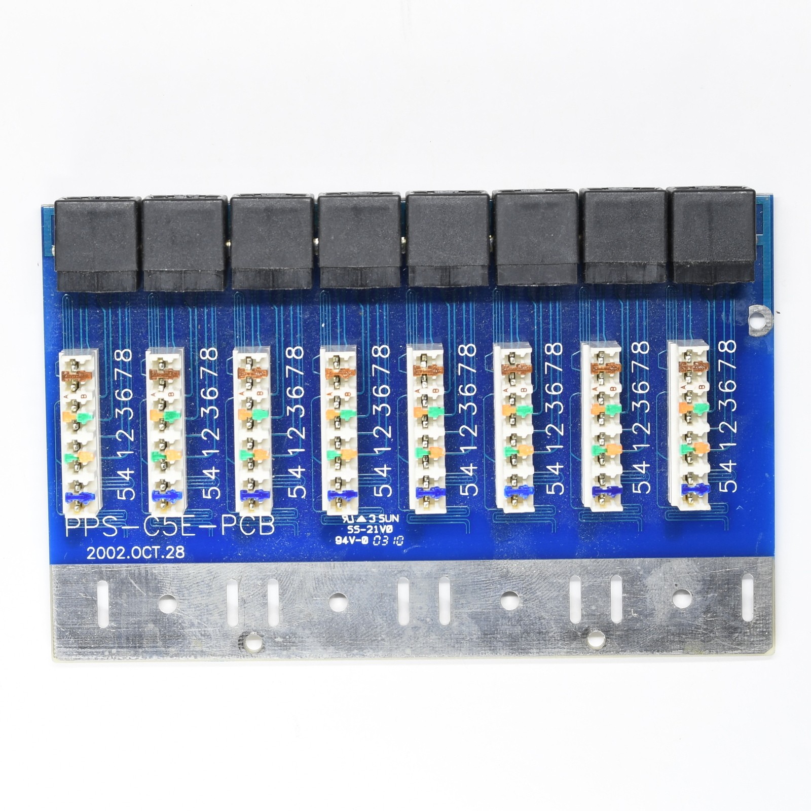 Roline PPS-C5E-PCB Patch Panel Cat5E 8-port 110 to RJ45