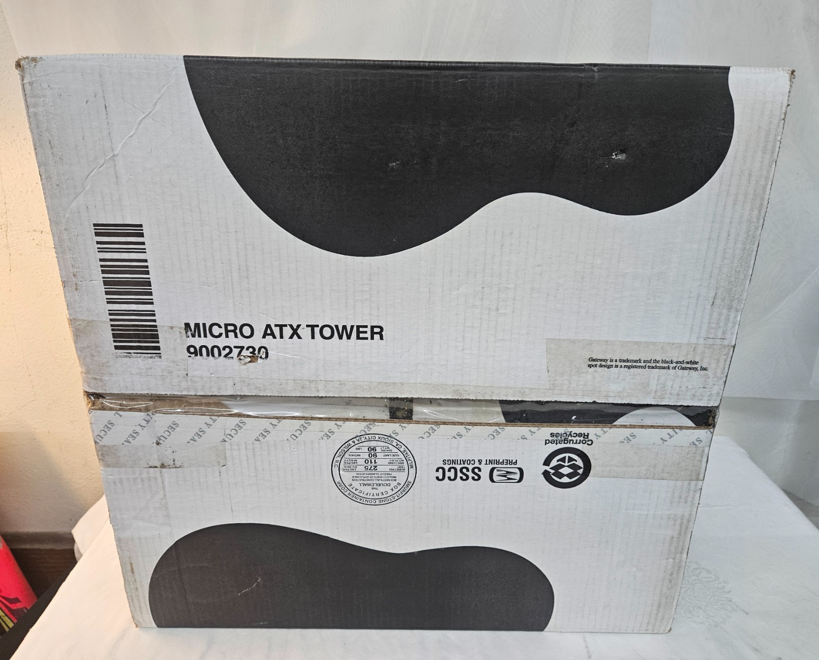 2002 Gateway Computers Micro ATX Tower BOX ONLY w Salt Lake Olympics Advertising