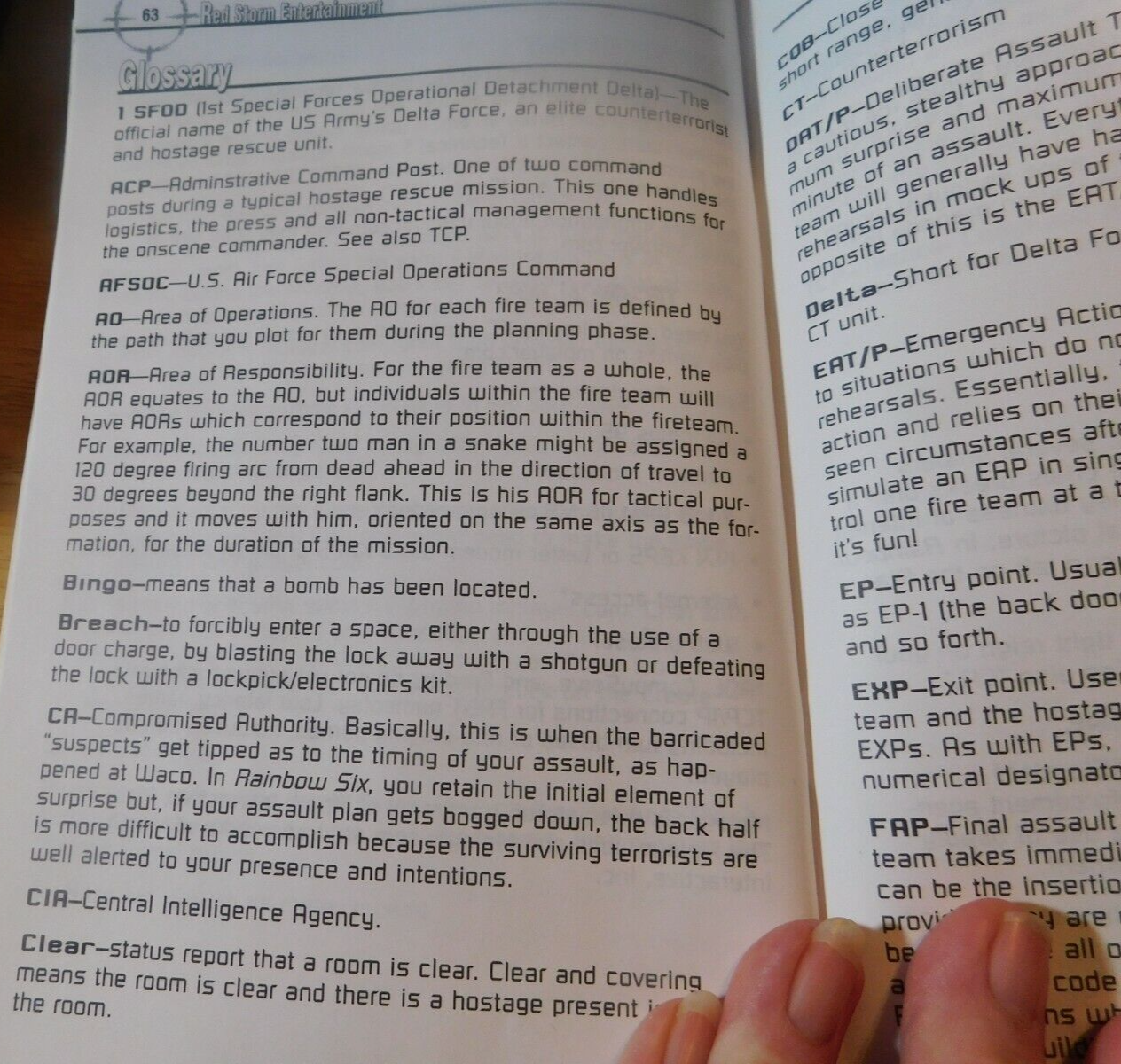 CBook~Rainbow Six Book By: Tom Claney's
