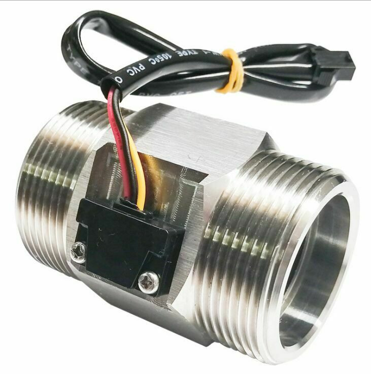 YF-DN50-S Large Diameter Hall Turbine Liquid Flow Sensor 2" Flowmeter SS304