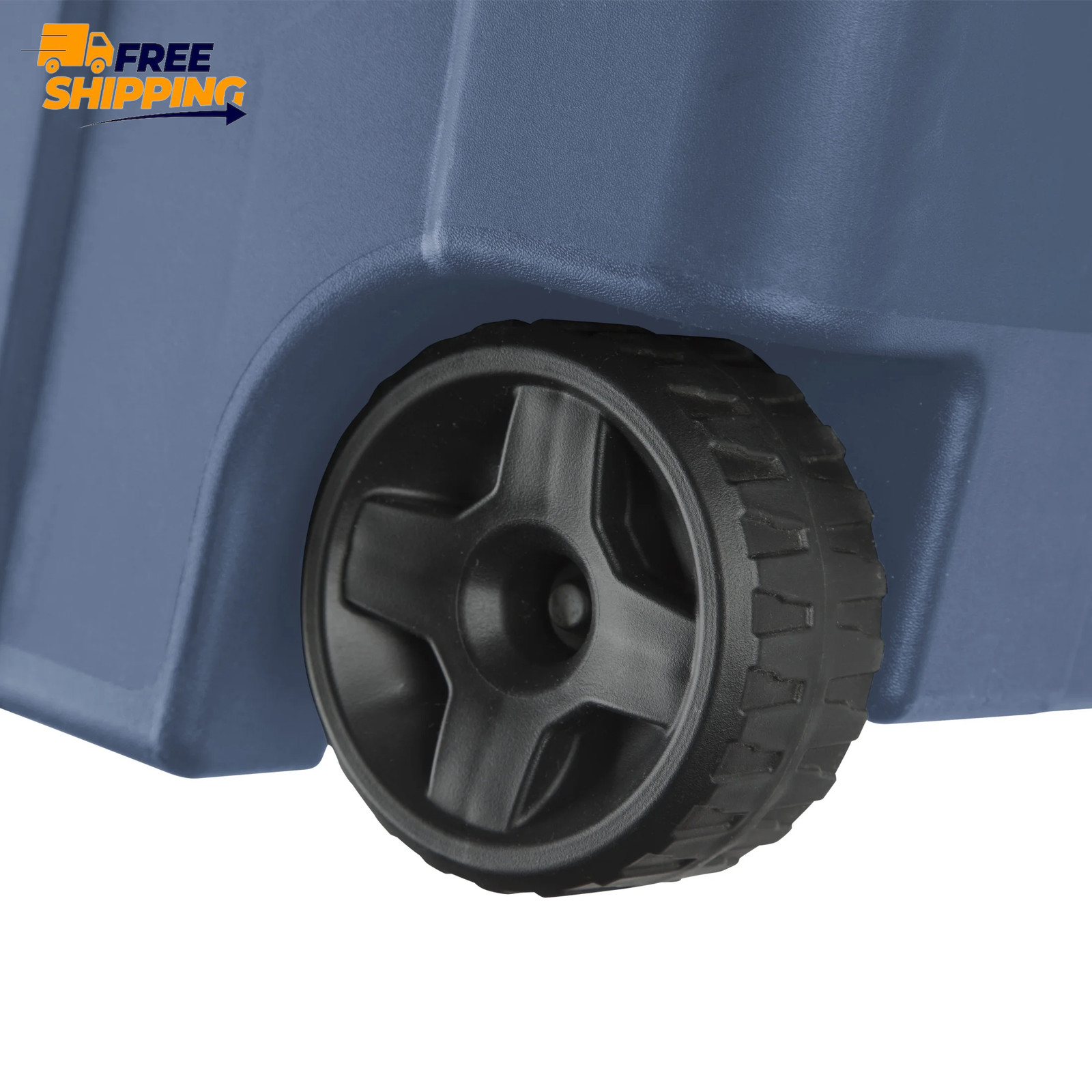 Extra-Large Wheeled Industrial Storage Bin, 40 Gallon Durable, Blue, 2 Pack 👌