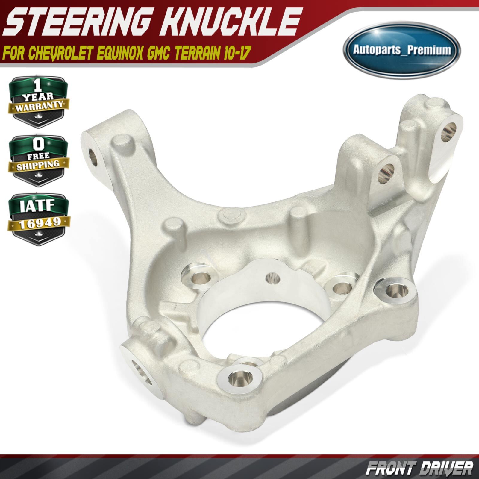 Front Driver Left Steering Knuckle for Chevrolet Equinox GMC Terrain 2010-2017