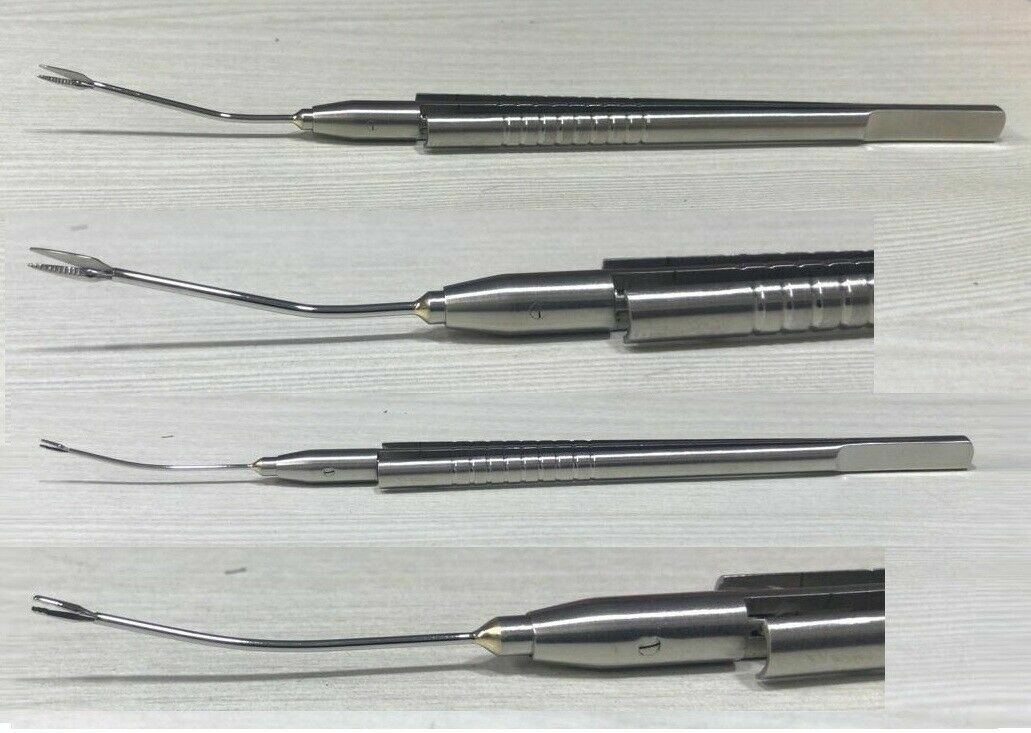 SS OSHER SNYDER IOL CUTTING SCISSORS 18 GAUGE AND FORCEPS 22 GAUGE SET