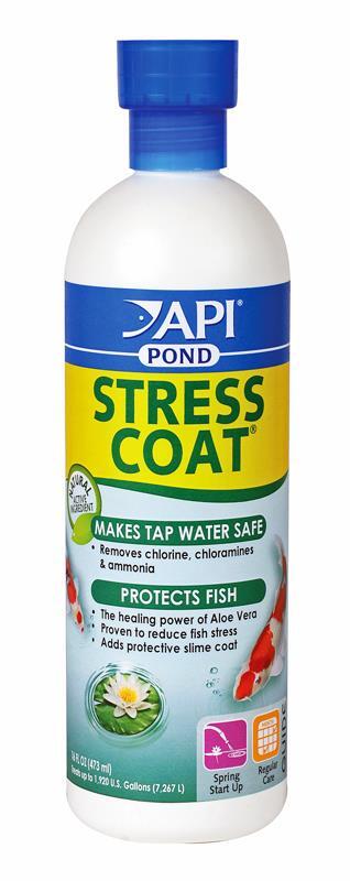 Pond Care Stress Coat 16 oz treats 1920 gal Removes Chlorine Conditions Water