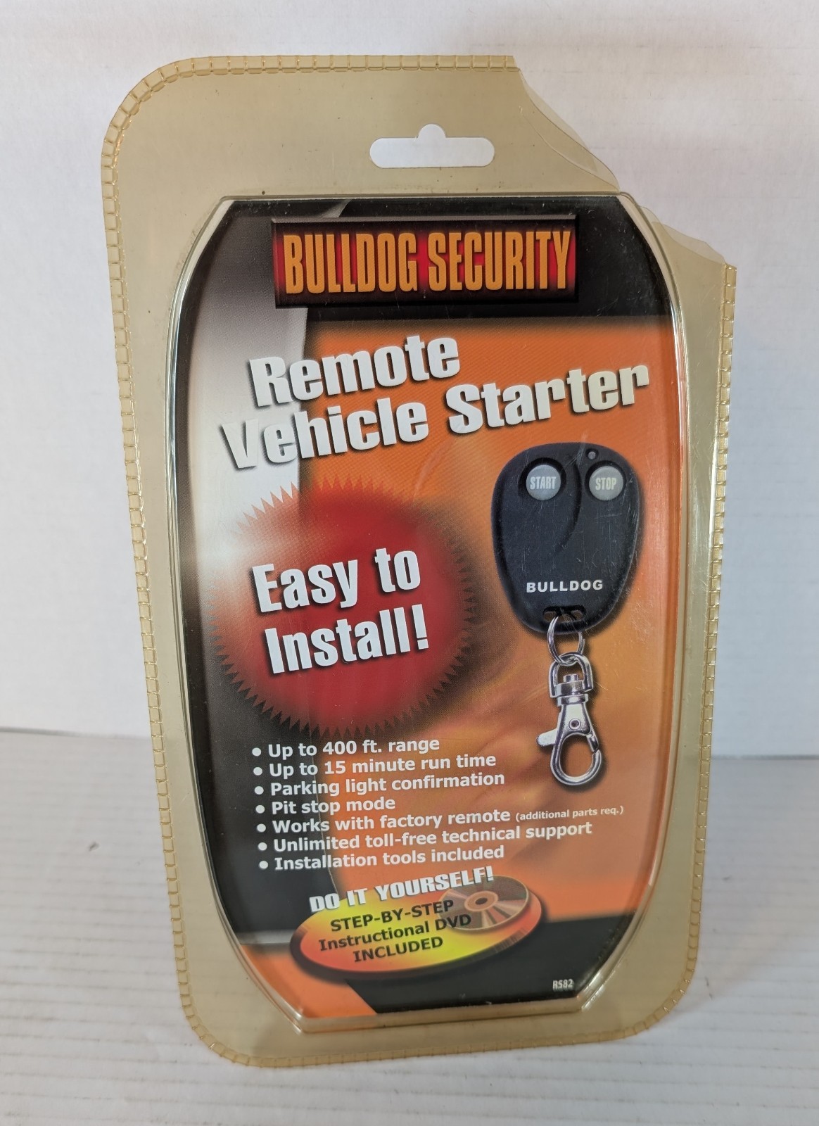 Bulldog Security RS82 Remote Vehicle Starter Install Kit 400 ft Range (NEW)