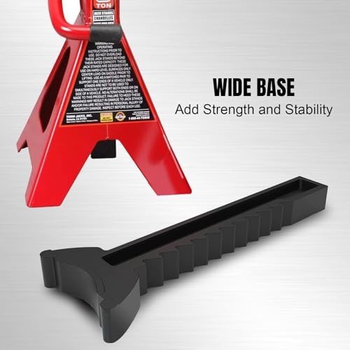 Torin Steel Jack Stands: 2 Ton (4,000 lb) Capacity, 1 2 ton Red Basic Style