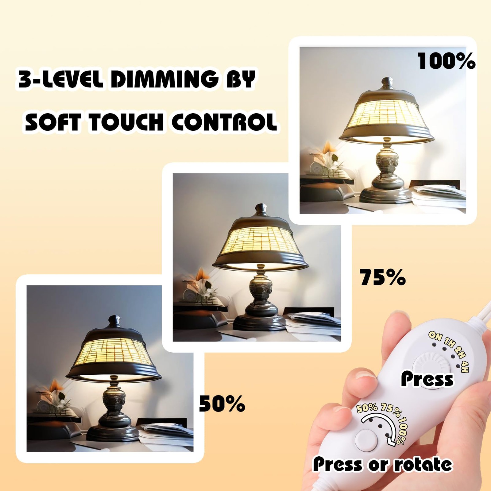 Plug in Dimmer, Upgrade Lamp Dimmer Switch, Timer Dimmers, Slide Control Light T