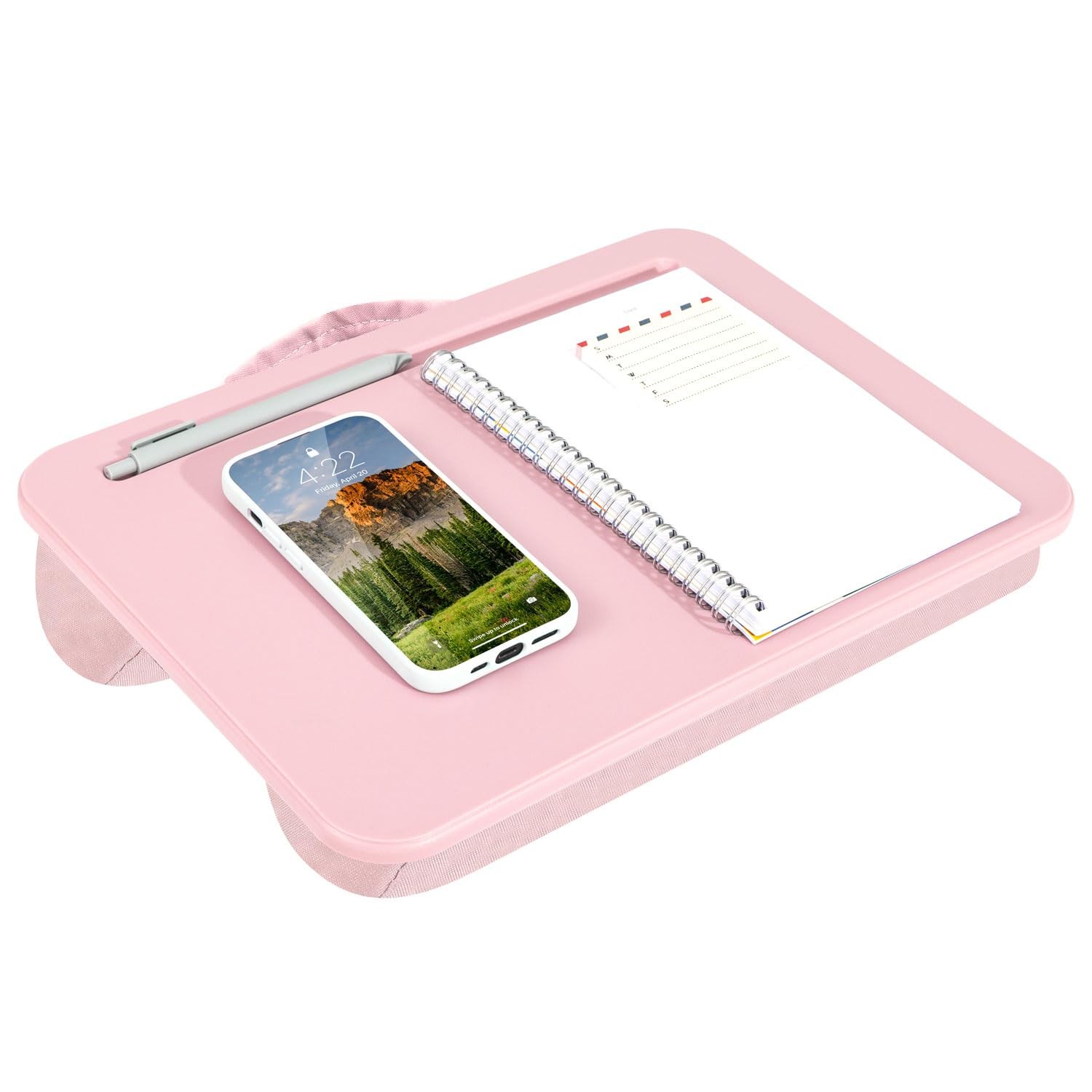 Compact Lap Desk â€“ Fits Up to 14â€³ Laptops â€“ Rose Quartz â€“ Style No. 4...