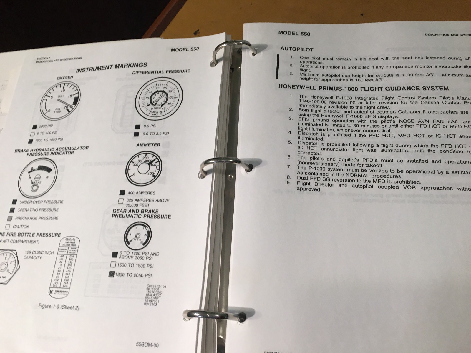 Citation Bravo, Model 550 Operating Manual