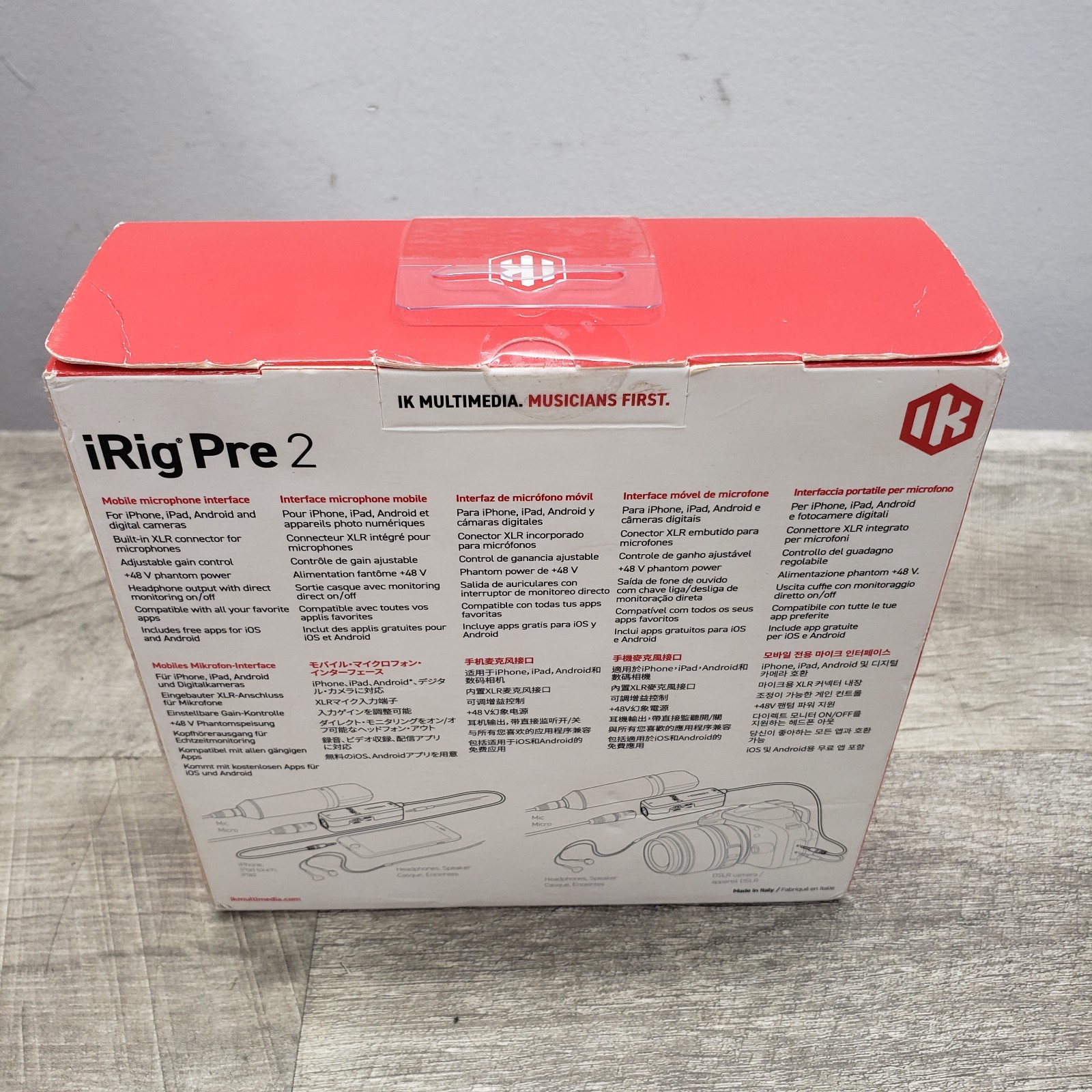 *NEW In Box* iRig Pre 2 Mobile Microphone Interface – iOS Android DSLR