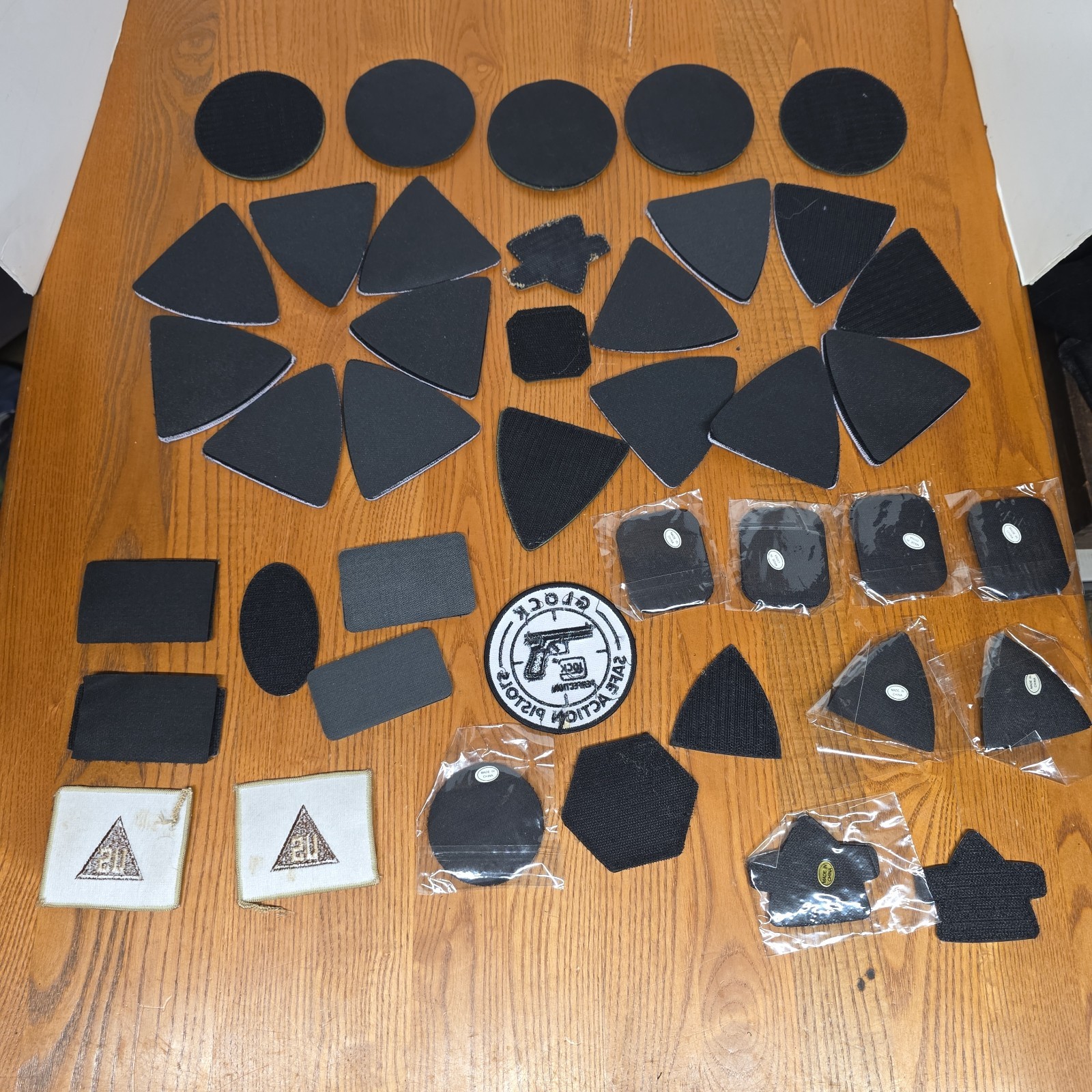 41 Mixed Military Tactical Morale Patch Hook Loop Sew On Some Backs Missing