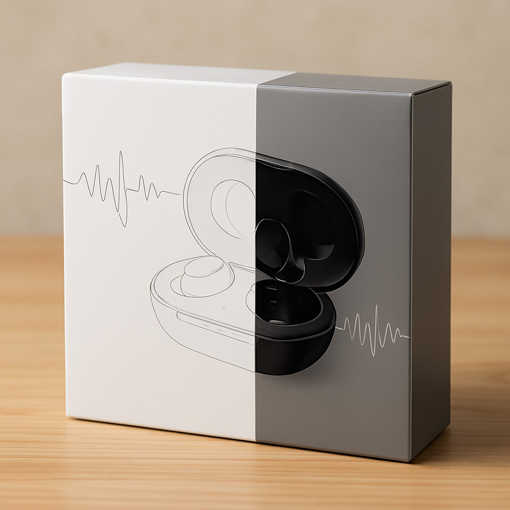 TWS Wireless Bluetooth Earbuds Pebble Charging Case Touch Control In-Ear USB Rec