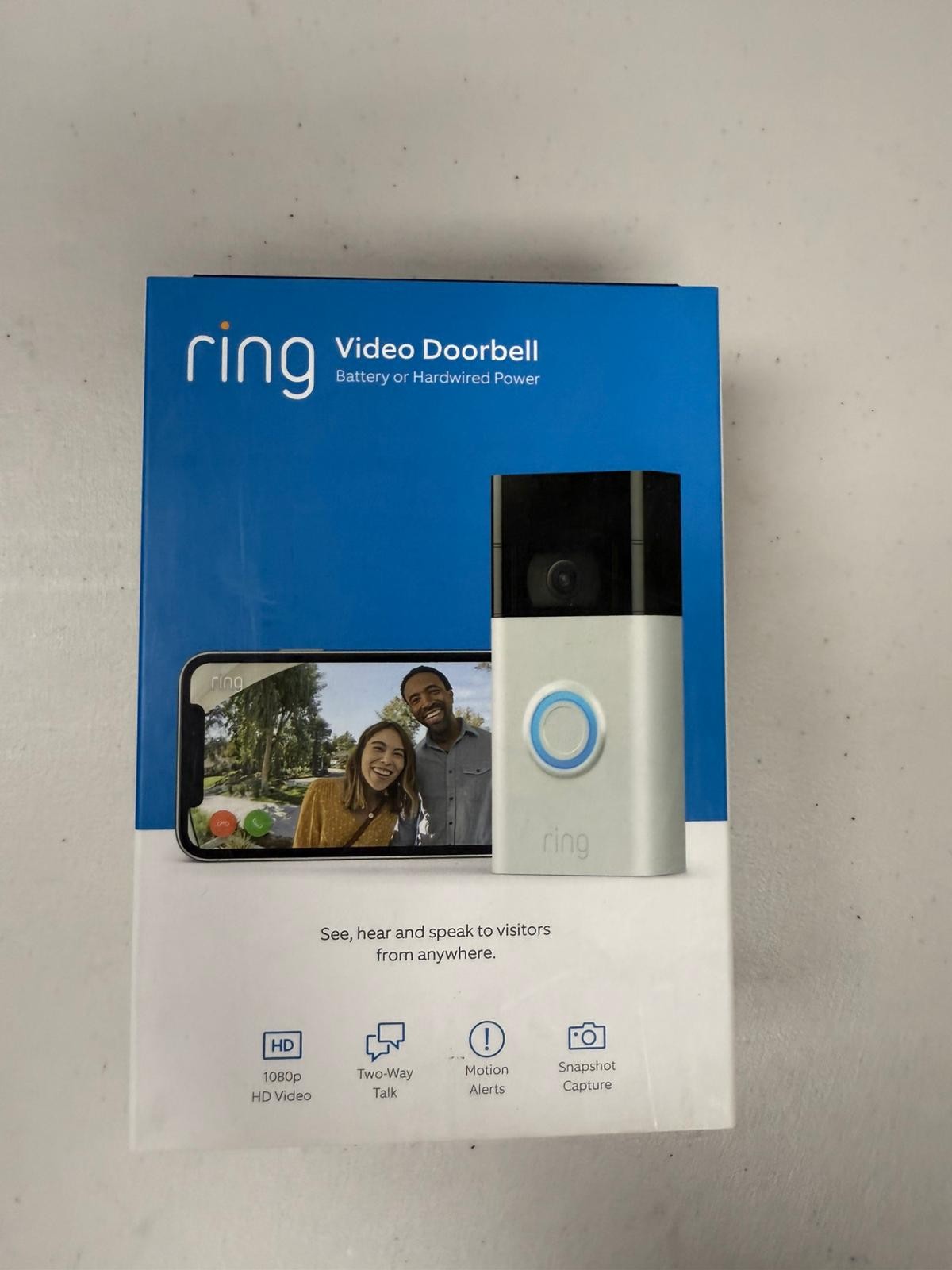 Ring 1080p Wireless Video Doorbell - Satin Nickel