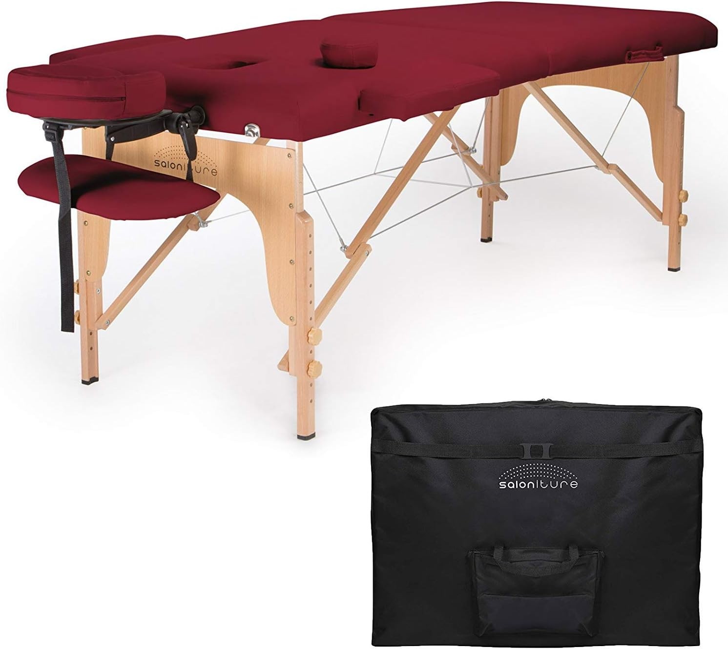 Professional Portable Folding Massage Table W/ Carrying Case Black
