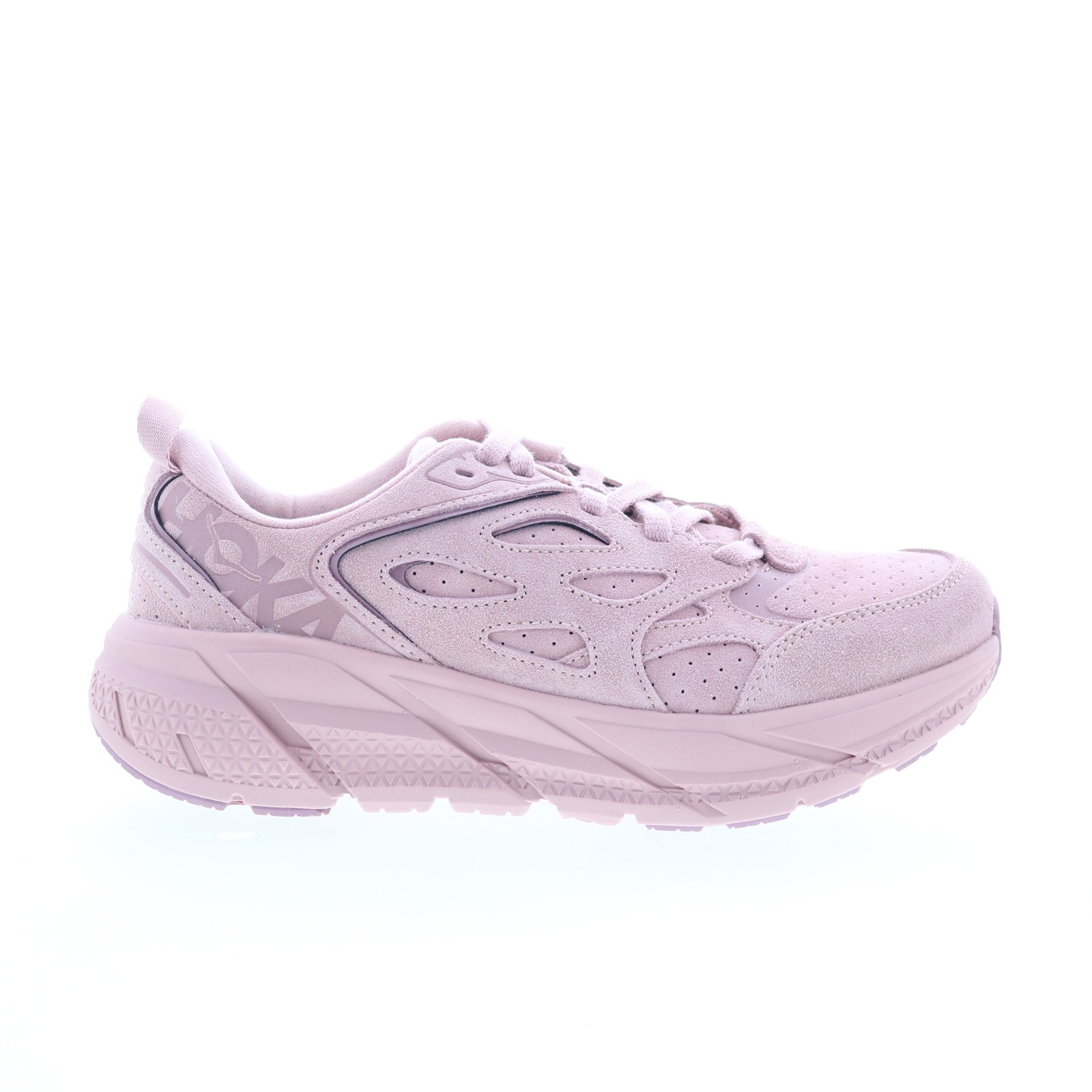 Hoka Clifton L Suede 1122571-PMV Mens Pink Lifestyle Sneakers Shoes