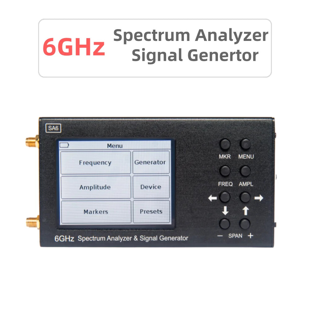 New 6GHz Spectrum Analyzer Signal Genertor 3G 4G LTE CDMA DCS GSM GPRS GLONASS