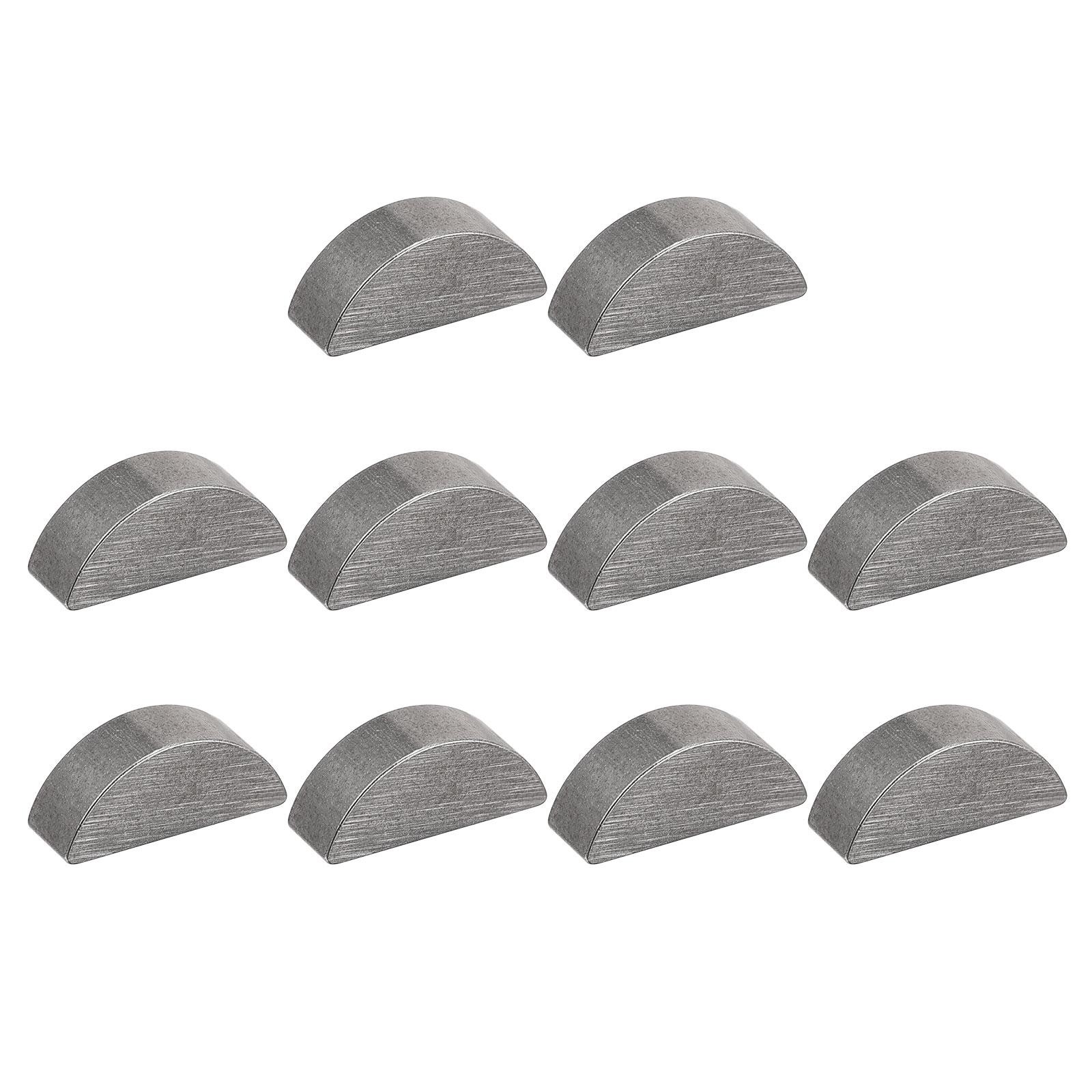 Woodruff Keys, 10pcs Steel 5mm Width x 6.5mm Height x 16mm Diameter
