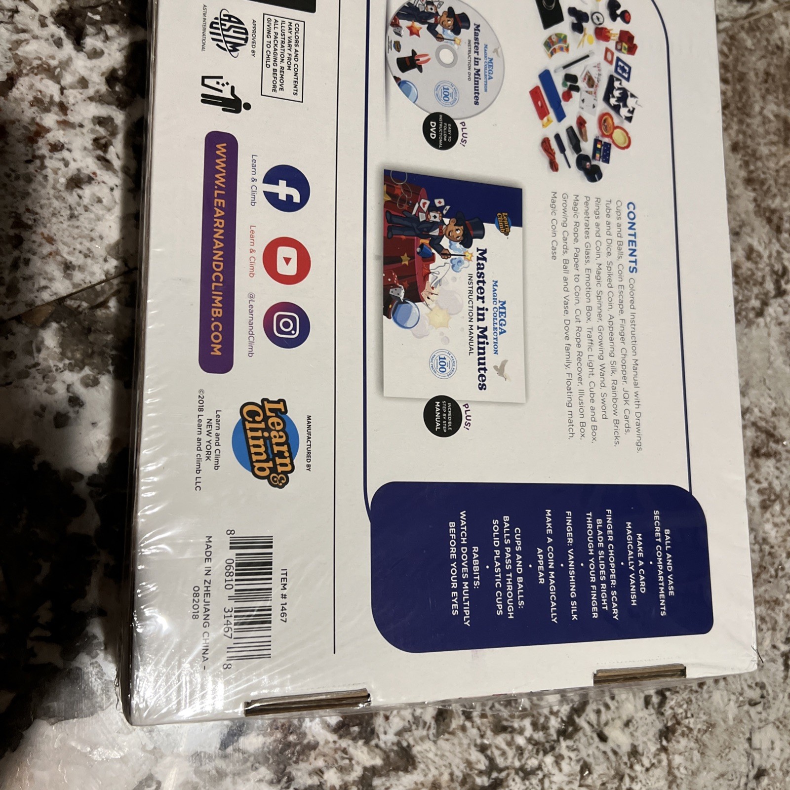 New- Learn and Climb Mega Magic Collection Box- Item #1467