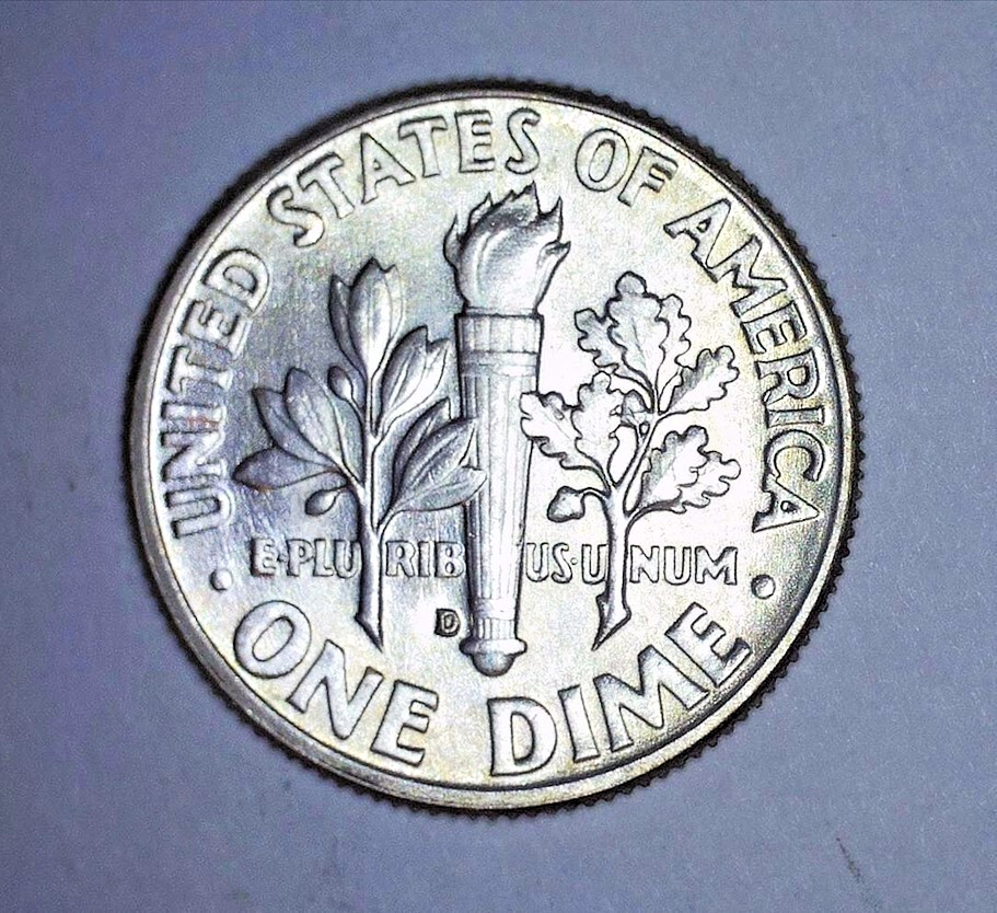 1963-D Roosevelt Dime Uncirculated DDO - 90% Silver