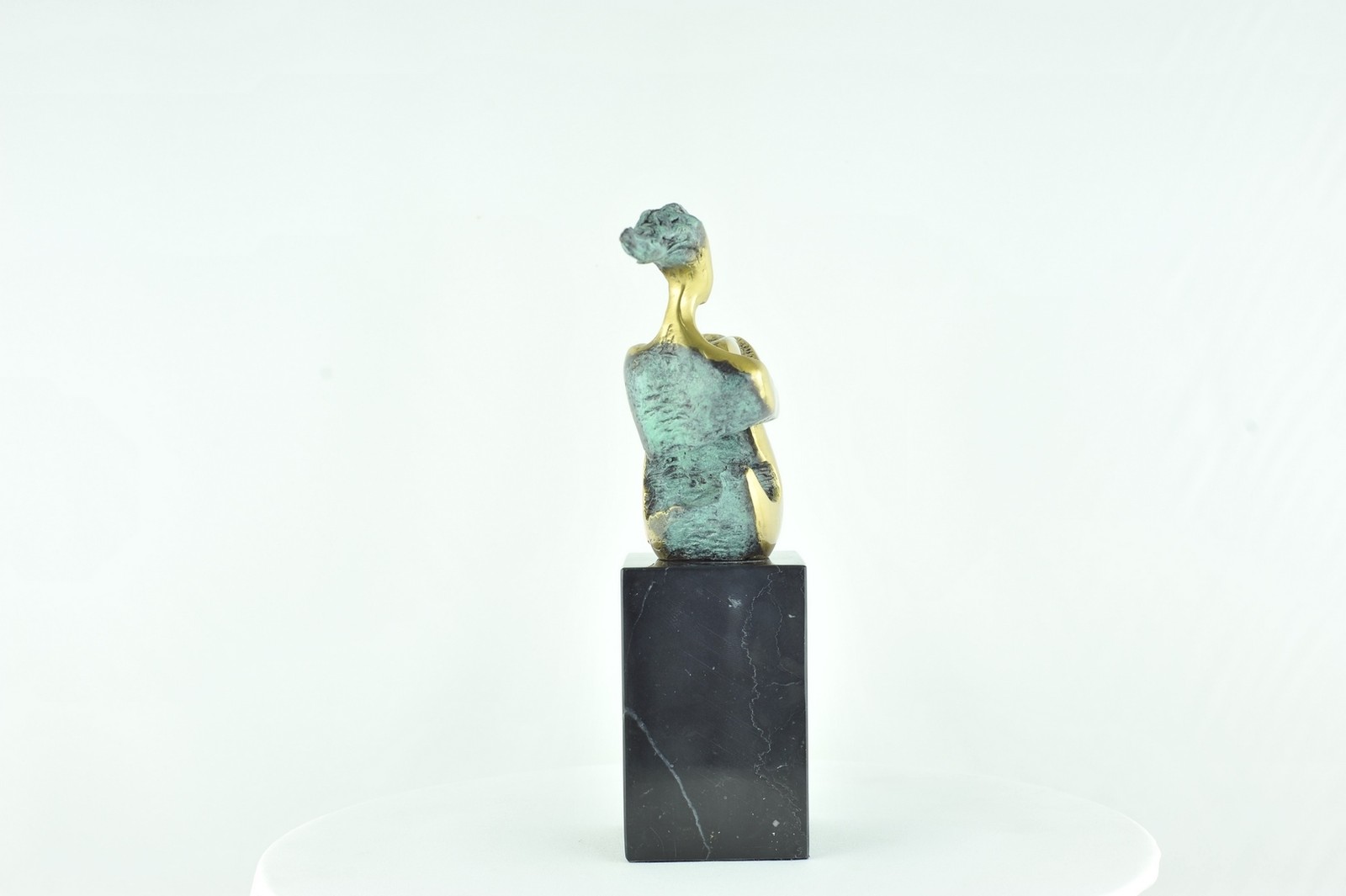 Modern Style Statue Sculpture Dancer Acrobat Art Deco Style Bronze Signed