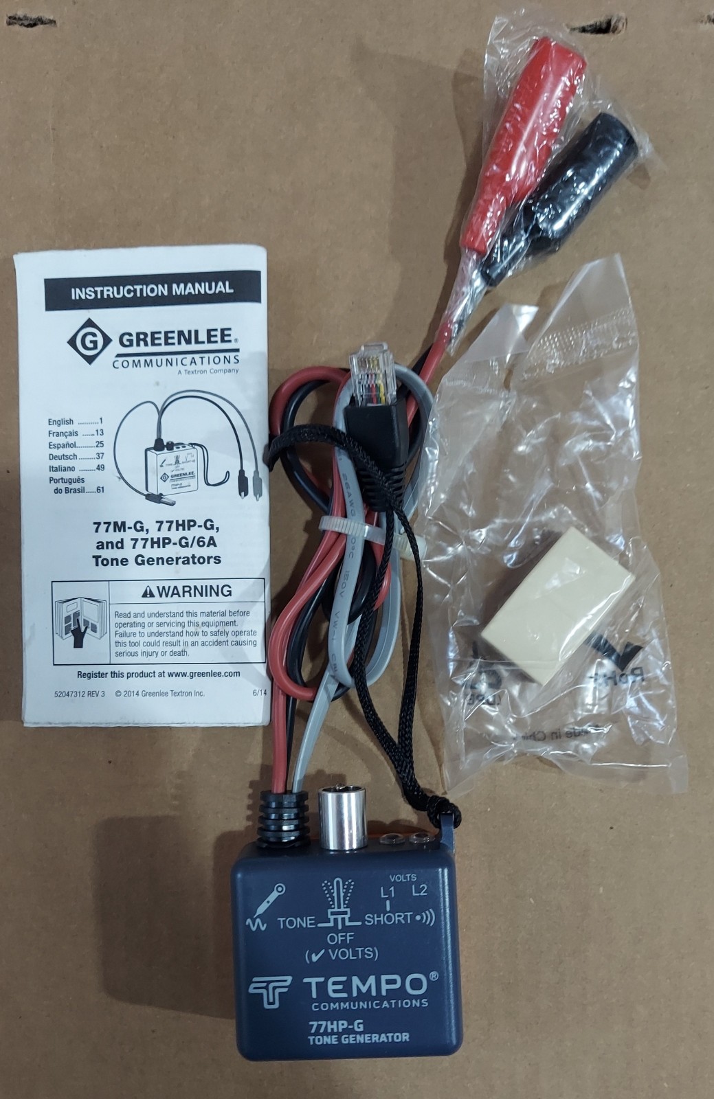 Tempo 77HP-G Tone Generator,RJ11, RJ45, Modular Plug - Brand NEW -