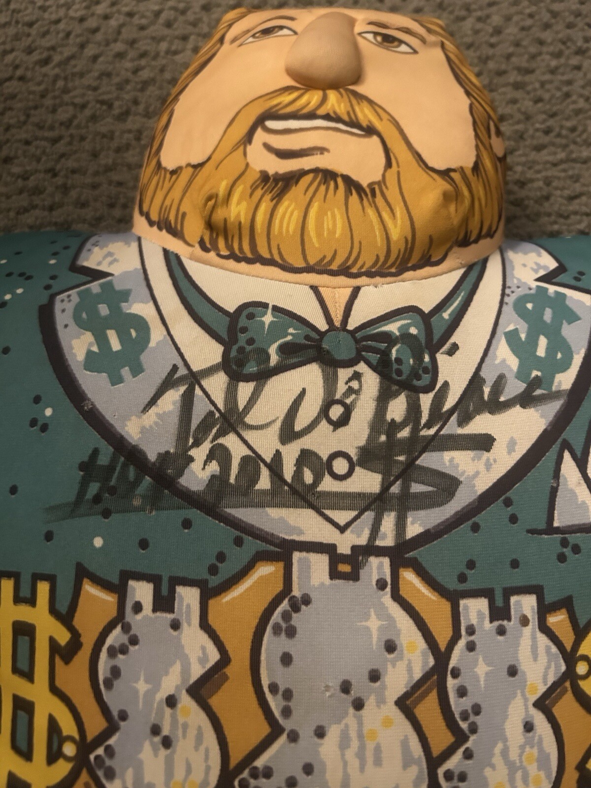 Million Dollar Man Ted Dibiase Wrestling Buddy Signed By Ted Dibiase $$$$$$