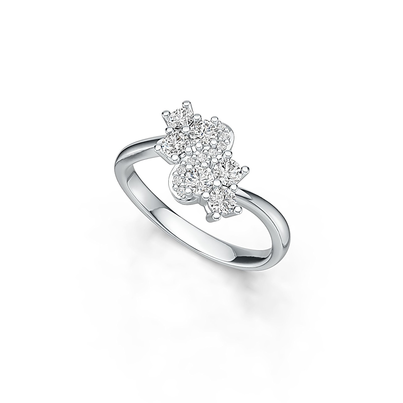 Sterling Silver Semi Mount Ring Setting Round RD 3x3mm