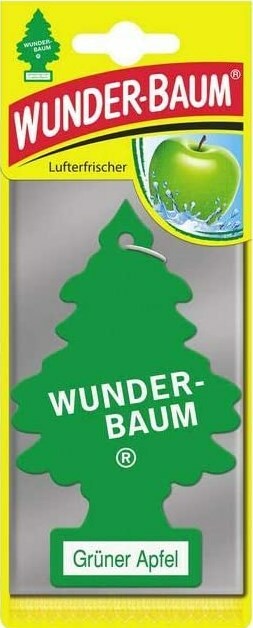 5x original WUNDERBAUM ® GREEN APPLE air freshener fragrance tree car fragrance
