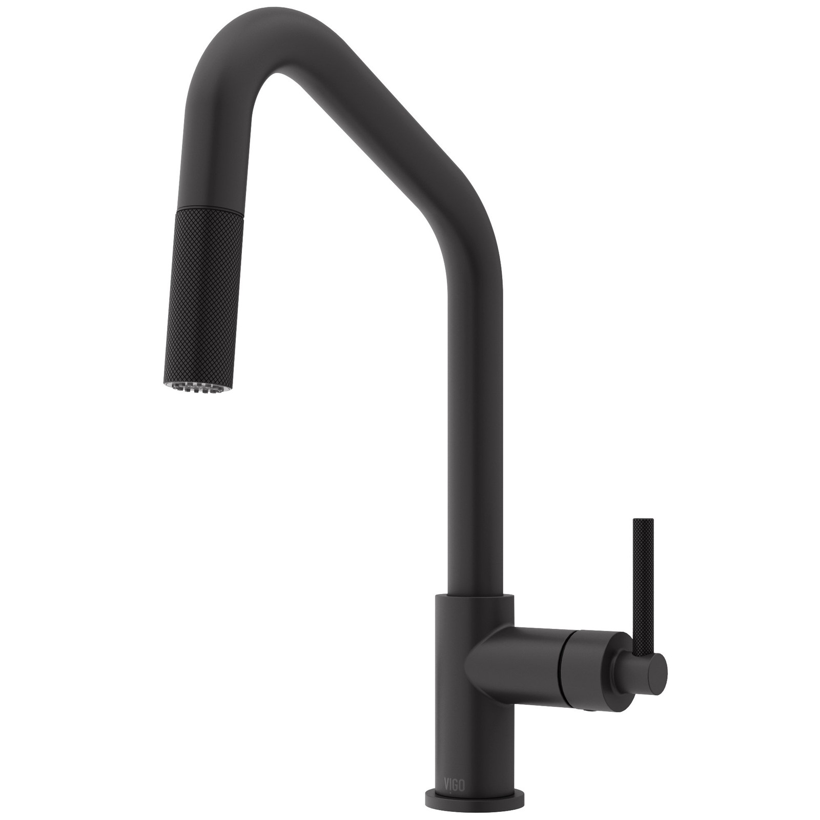 Vigo VG02038 Utopia 1.8 GPM 15" 1 Hole Kitchen Faucet - Black