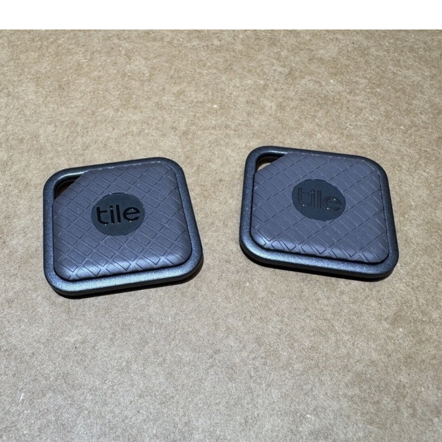 Tile Sport Bluetooth Tracker Tags Key Finders - 2 Pack Black Tracker Tags