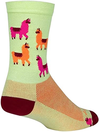 SockGuy Mo'Llamas S/M 6" Crew Socks