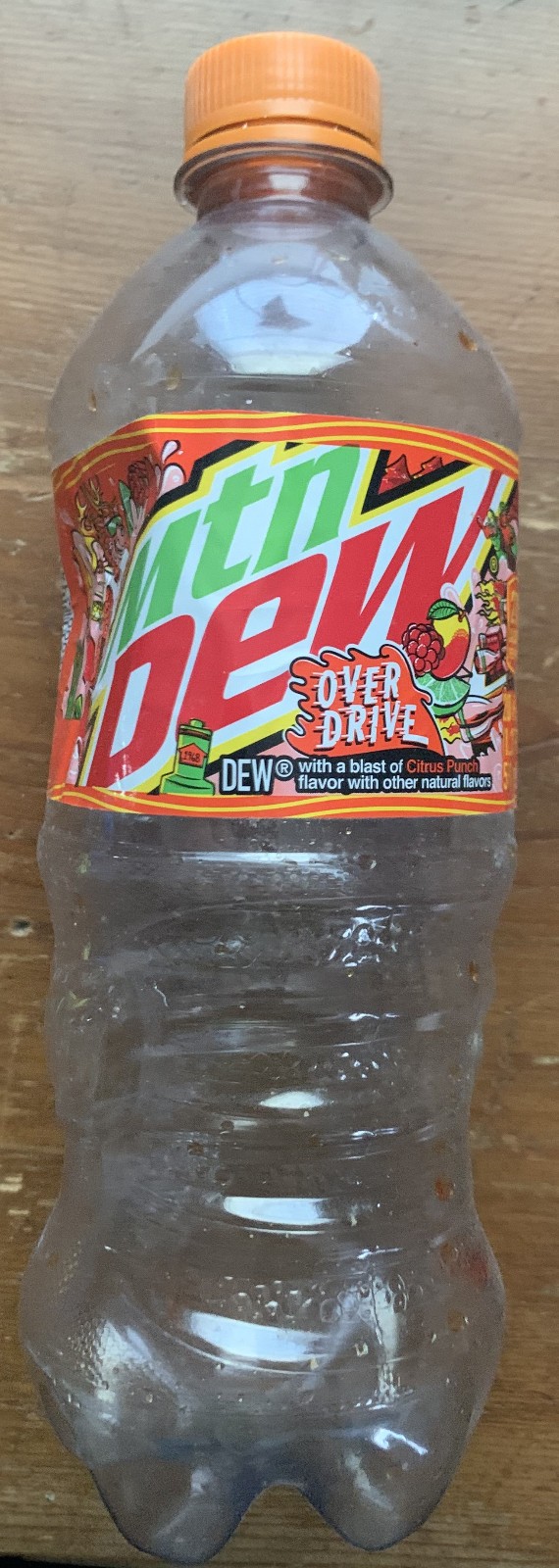 Mountian Dew Over Drive Empty Bottle