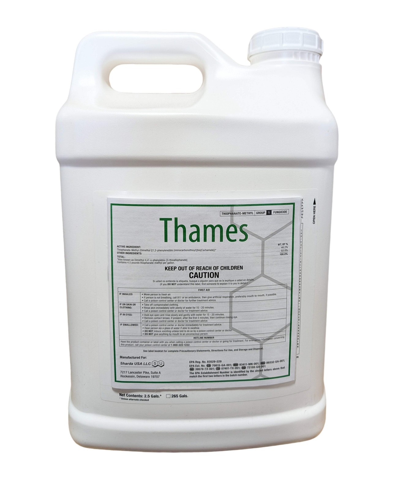 Thames F Systemic Fungicide 2.5 gal | Replaces Clearys 3336 F Thiophanate Methyl