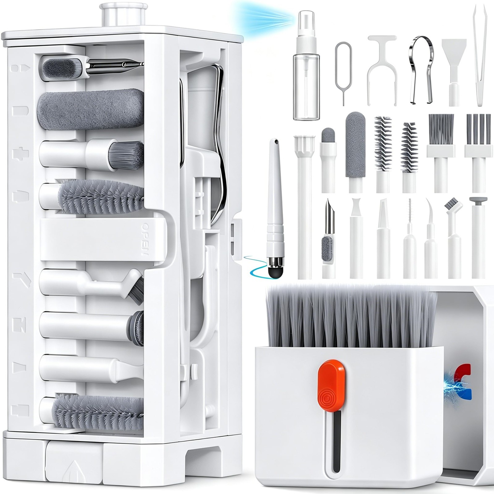 32 in 1 Cell Phone Cleaning kit with Charging Port Cleaner,Stylus Pen,SIM Too...