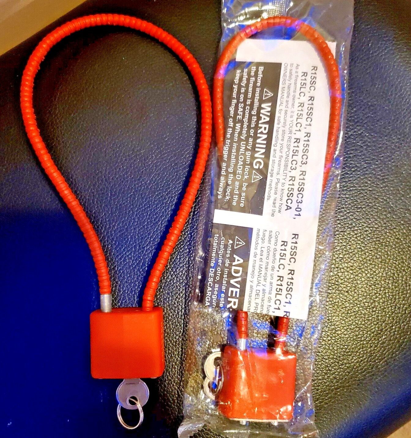 Cable Gun Lock Pistol Shotgun Rifle Trigger Lock Child Safety Lot of 2