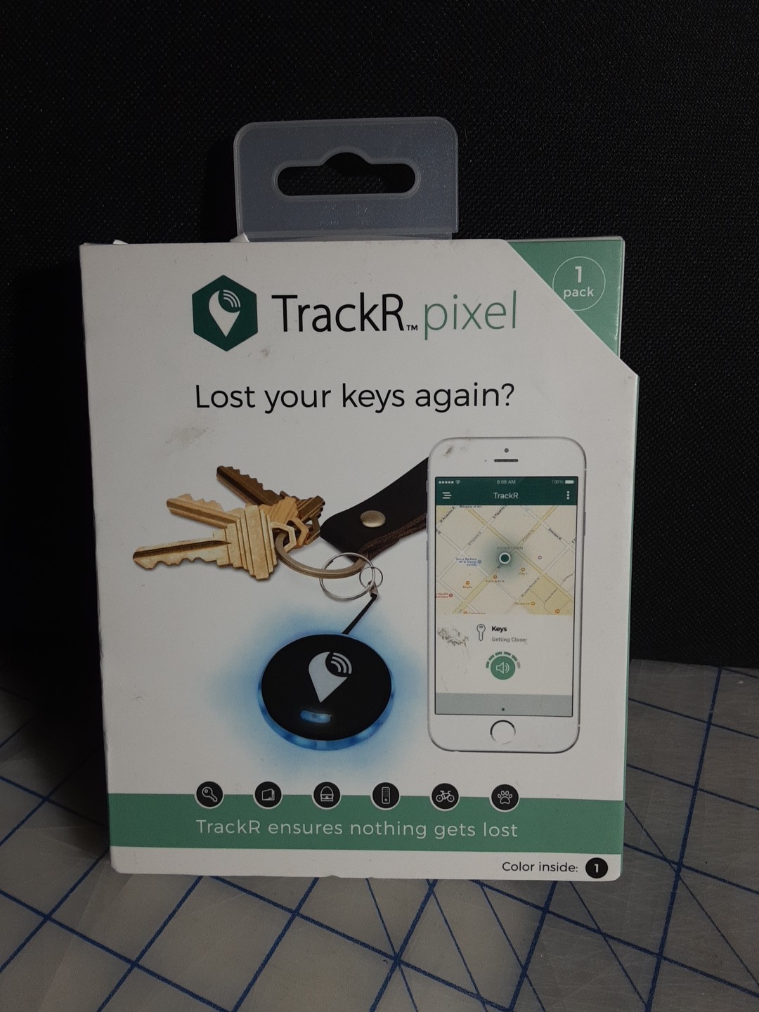TrackR Pixel Bluetooth Tracking Tracker Device, New