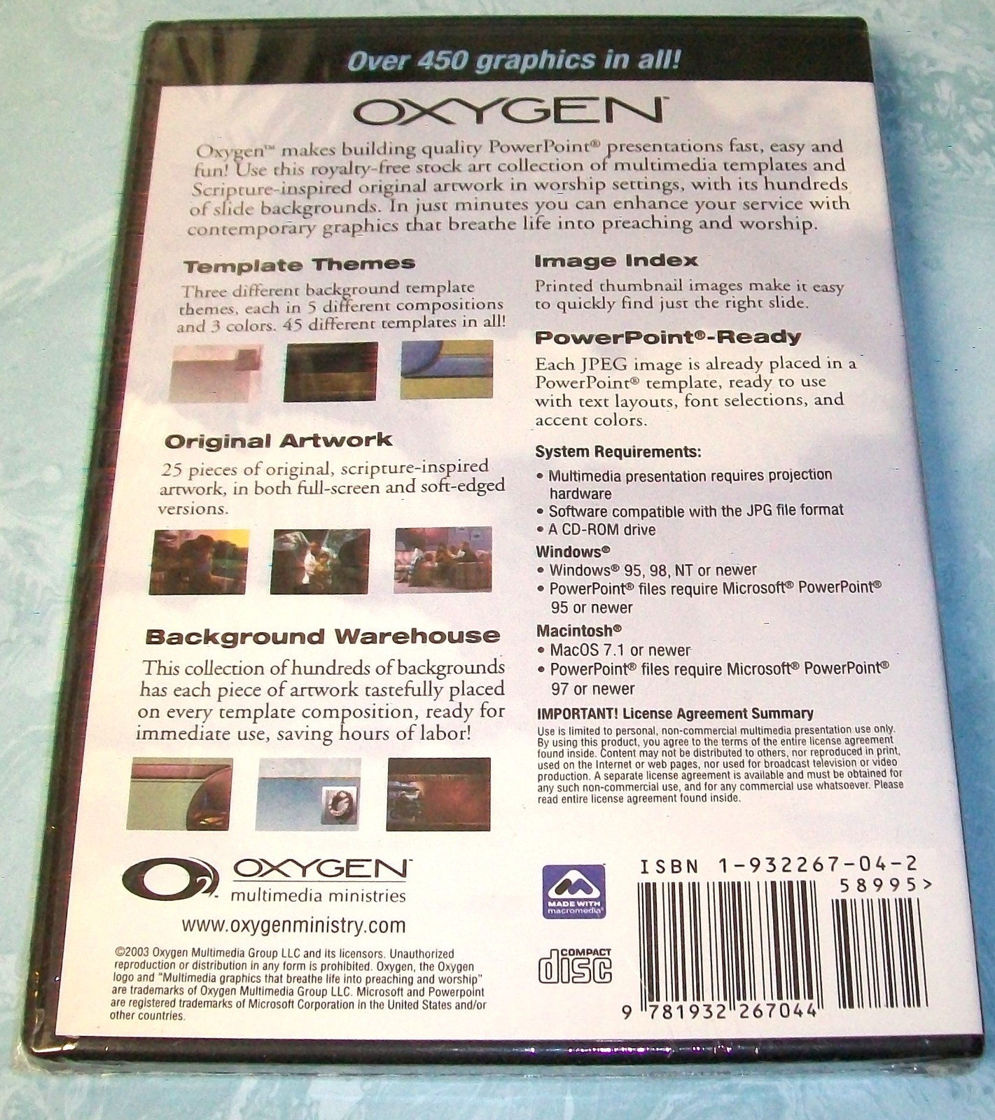 Oxygen: Multimedia Graphics - Volume 4 (CD-ROM, 2003) New Unopened!