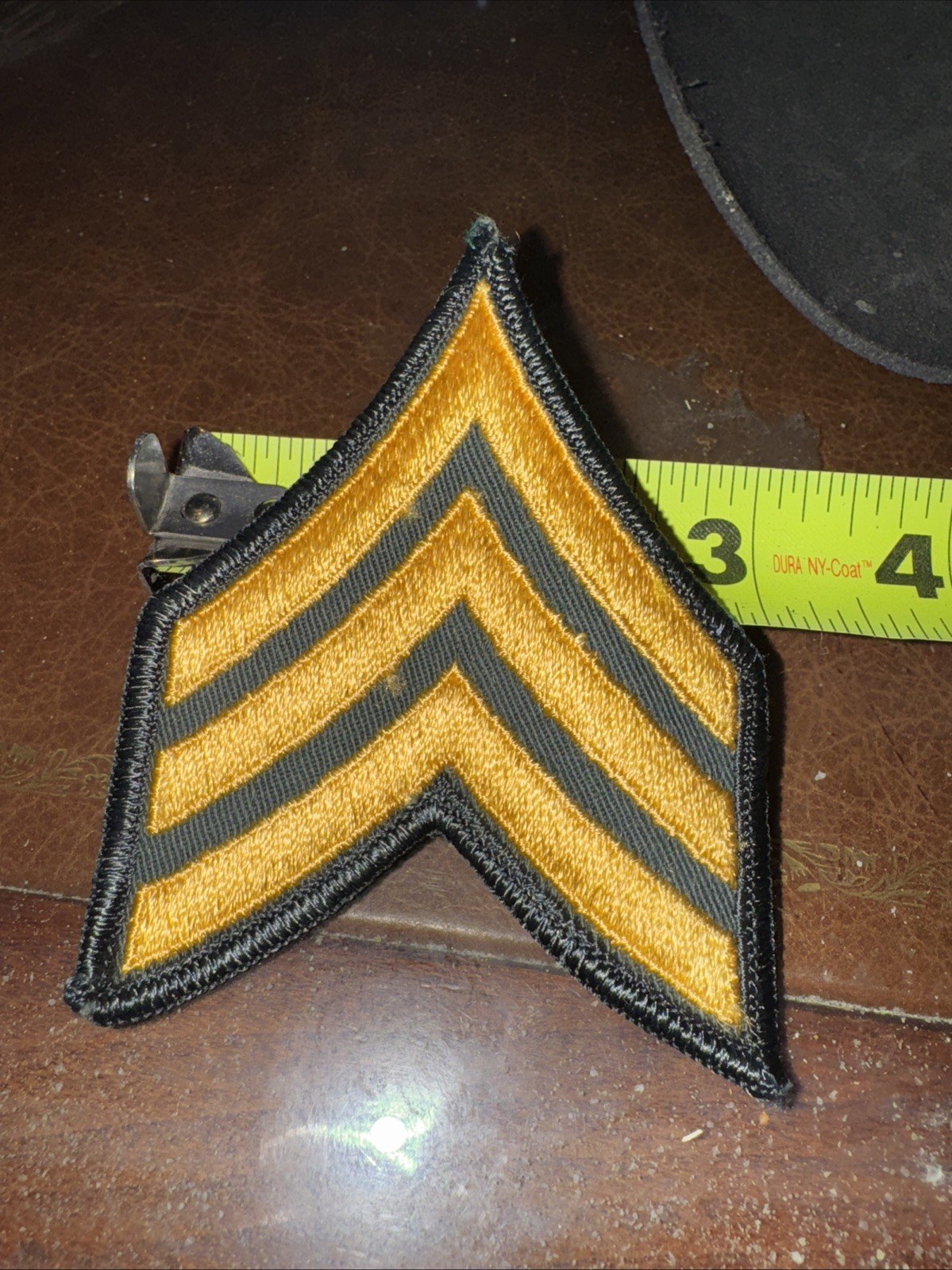 UNITED STATES ARMY SGT E5 (3-3/4") Military Rank Patch P5805 E