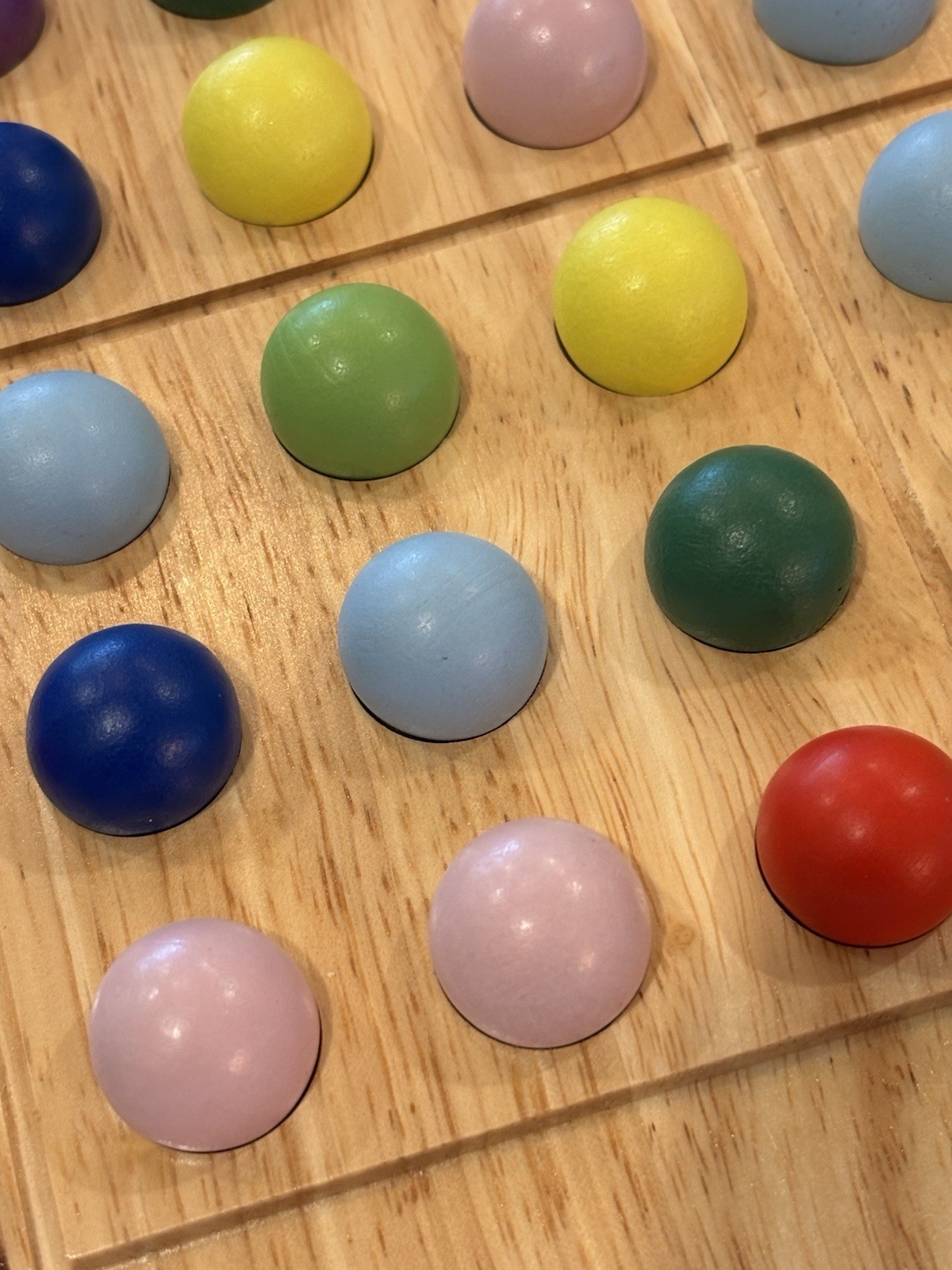 Colorku Sudoku Puzzle Replacement Set of Wooden Balls - 1 Set of all 9 Colors