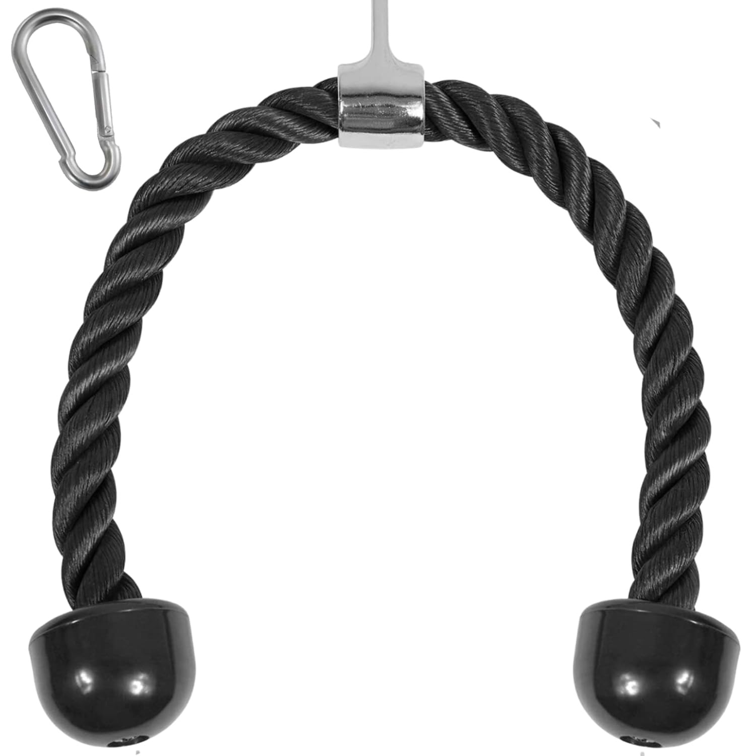 Yes4All Tricep Rope - Exercise Machine Length 27" - Black, A. Black