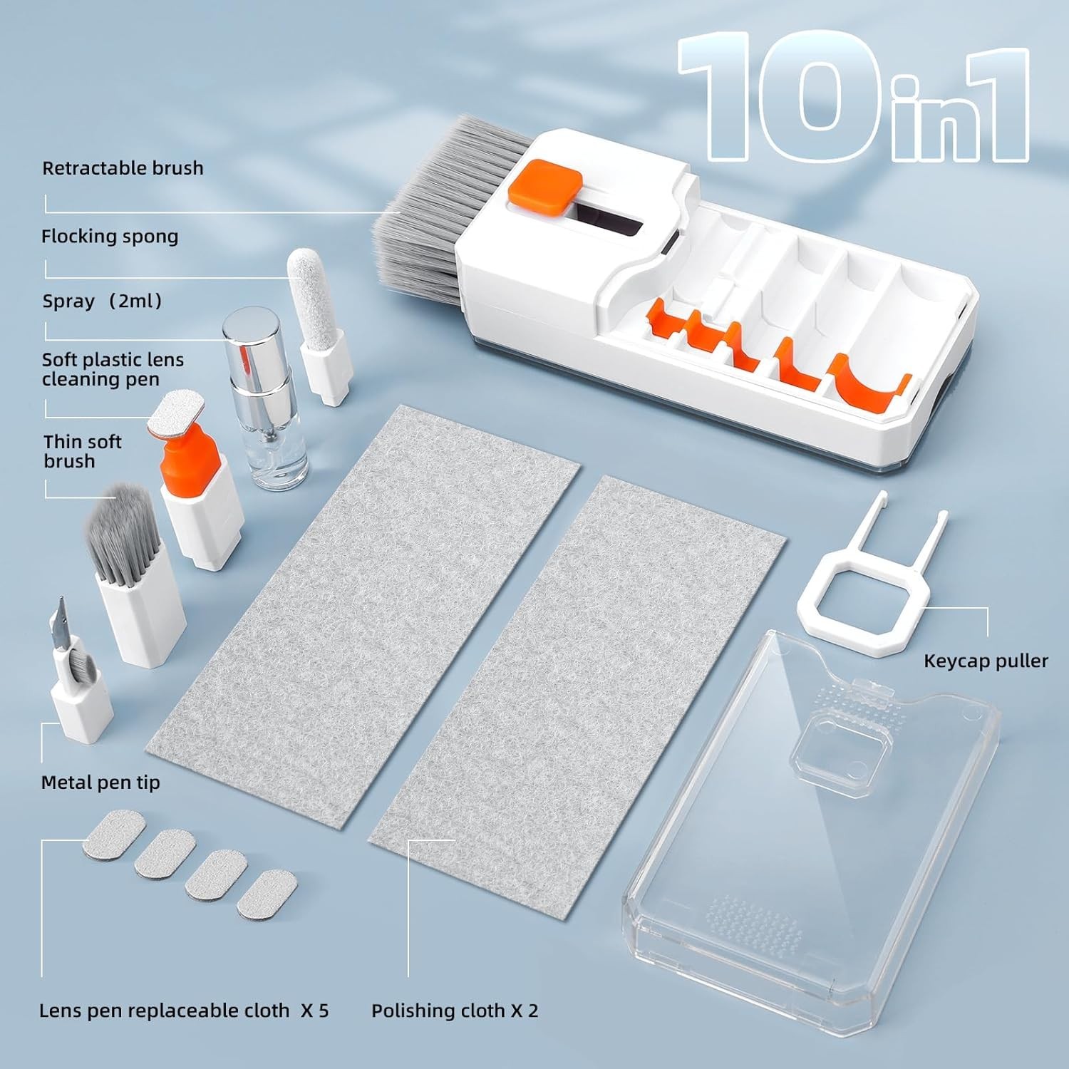 NEW All-in-1 Computer Keyboard & Screen Cleaning Kit Multi-Function Laptop Tool