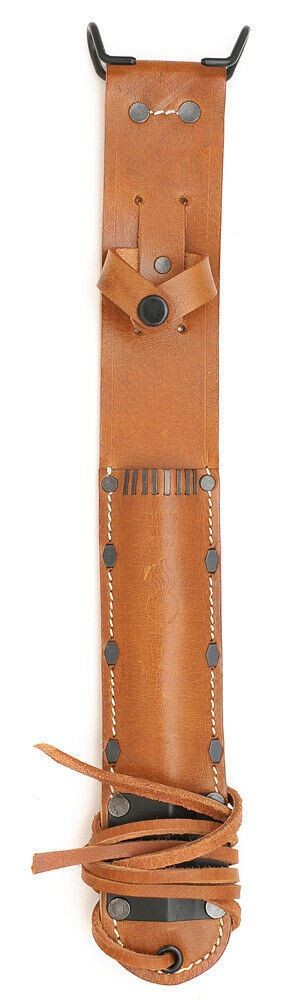 US M6 Leather Sheath for M3 Fighting Knife Premium Drum Dyed Leather