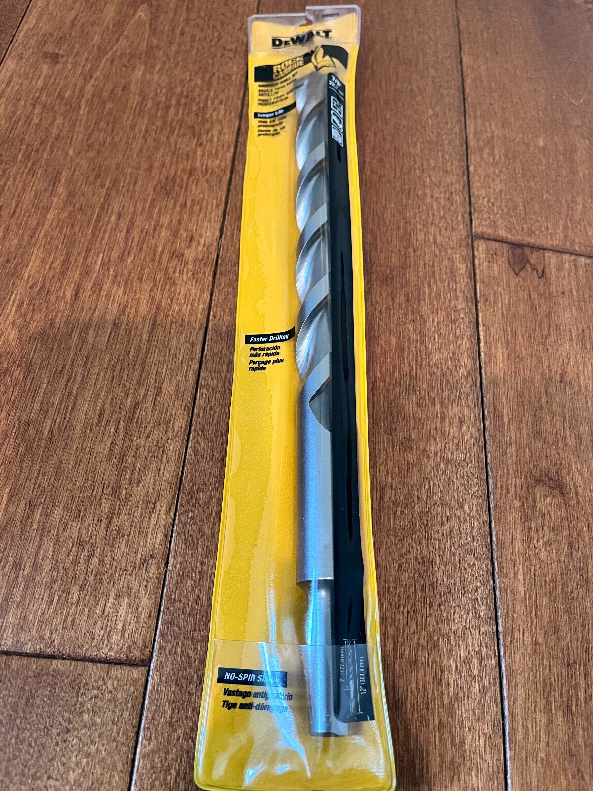 DeWalt Rock Carbide Masonry 7/8" x 12" Length Hammer Drill Bit, No-Spin Shank