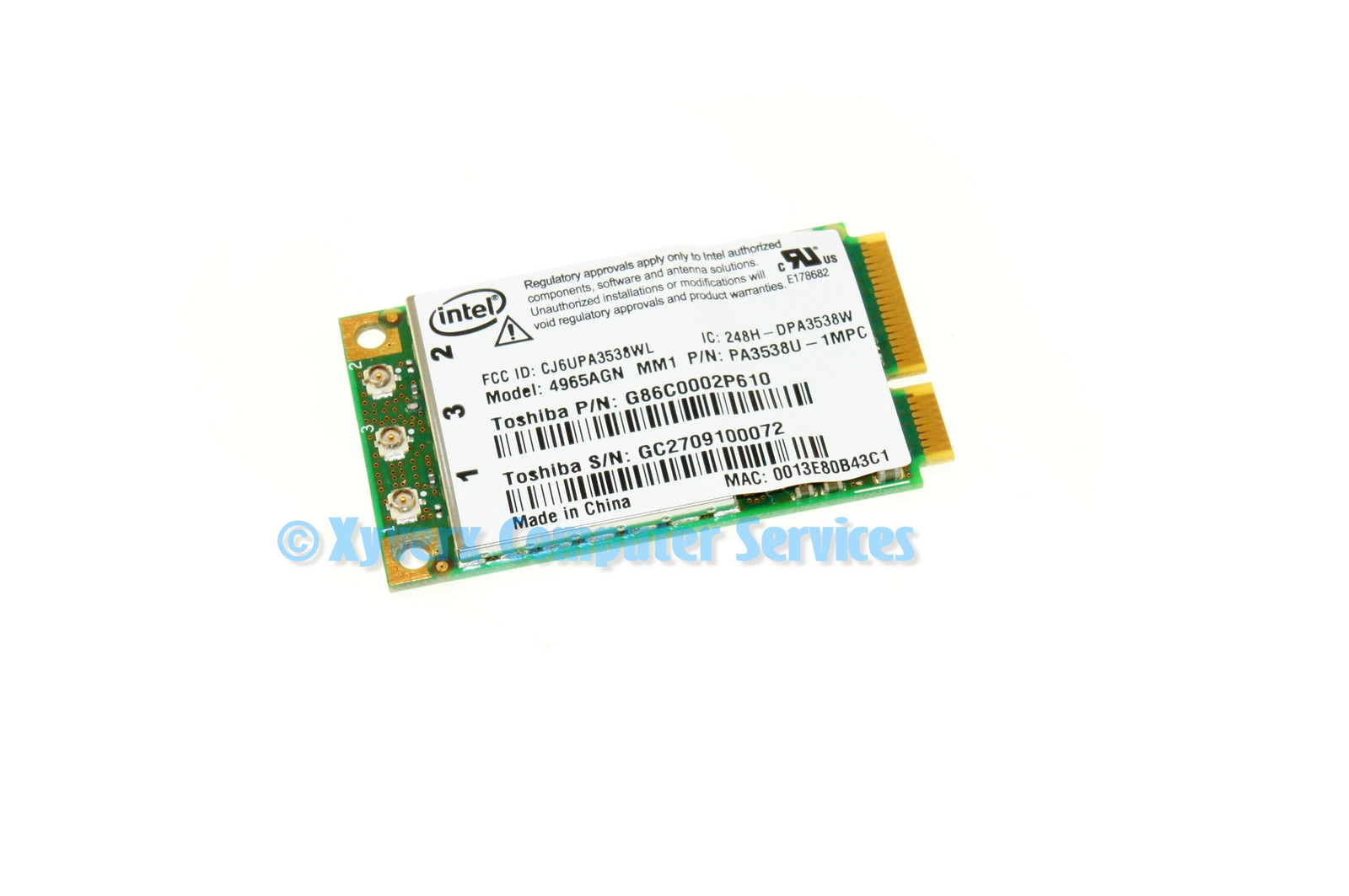 K000049110 GENUINE ORIGINAL TOSHIBA WIRELESS CARD SATELLITE P205 (CA76)