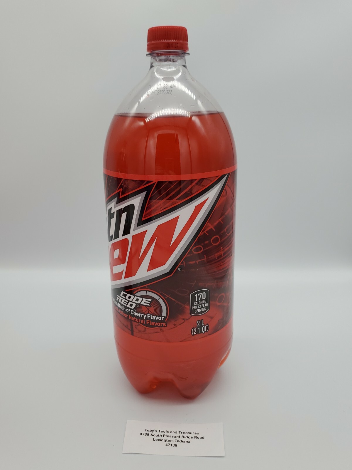 2021 Full Mountain Dew Mtn Dew Code Red 2 Liter Bottle Discontinued Old Label