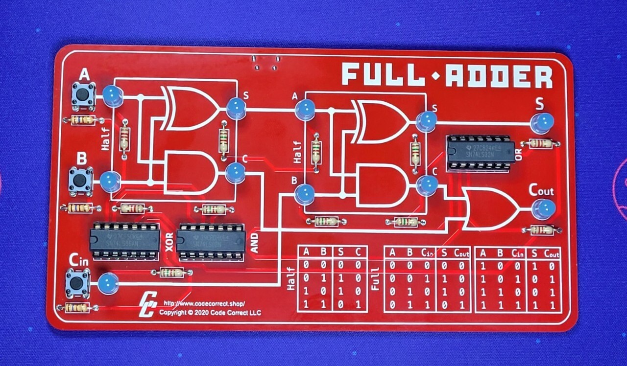 Binary Adder Learning Kit #4 (Assembly Required)