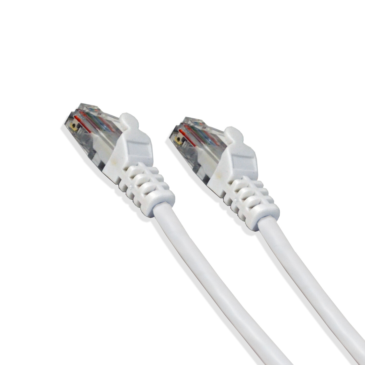 10Ft Cat5e Ethernet RJ45 Lan Wire Network White UTP 10 Feet Patch Cable (5 Pack)