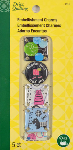 Dritz Quilting Embellishment Charms Handmade Juvenile  #3444
